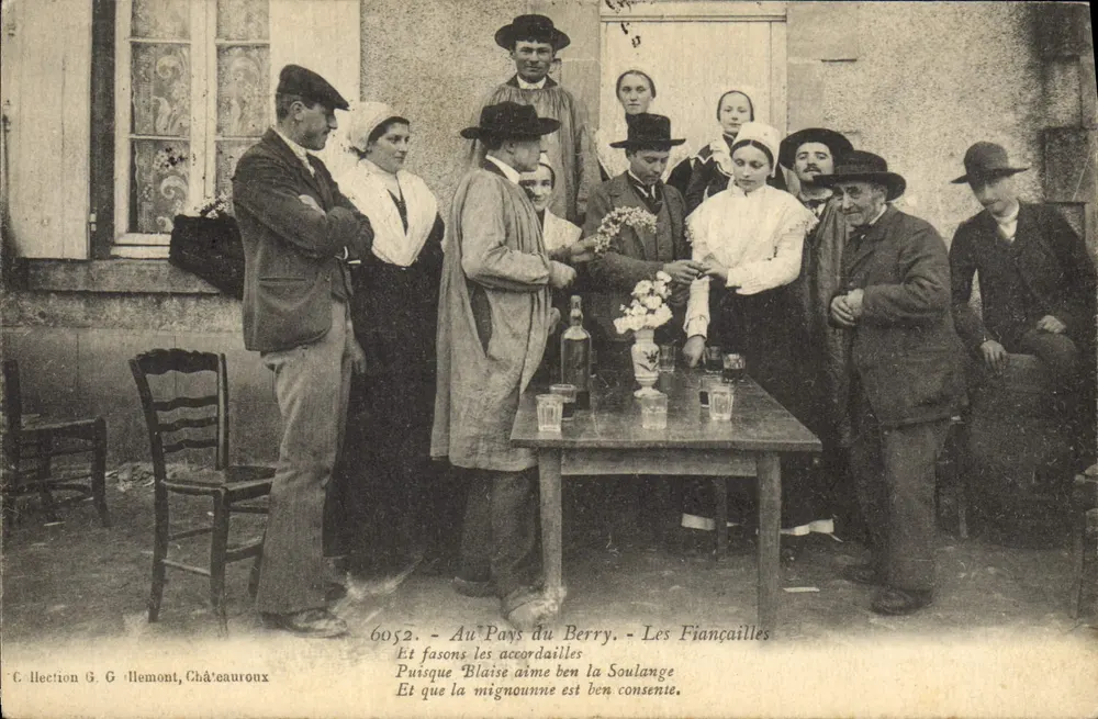 Die Verlobung - Im Land des Berry — Sammlung G. G. Illemont, Châteauroux - Vorderseite