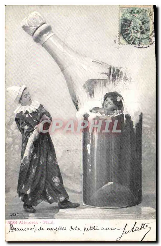 Champagner-Bad mit Blasen — Alterocen - Terni — Verlag Terni, Nr. 5034 - Vorderseite