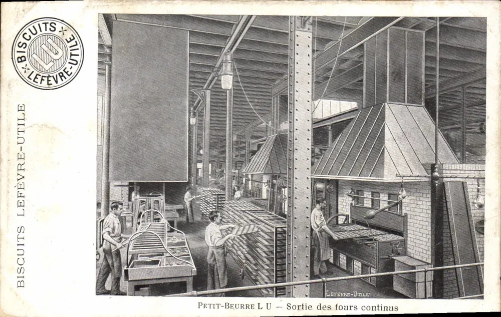 Petit-Beurre LU — Ausgang der kontinuierlichen Öfen — Biscuits Lefèvre-Utile - Vorderseite