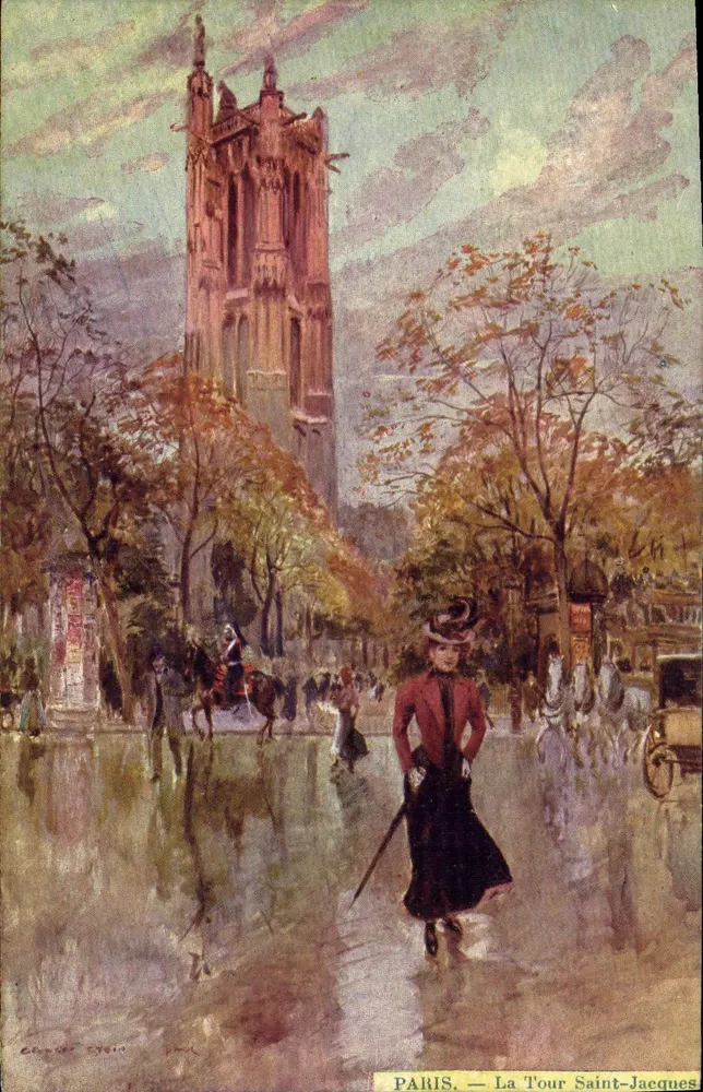 PARIS — La Tour Saint-Jacques — Verleger Édouard Stein - Vorderseite