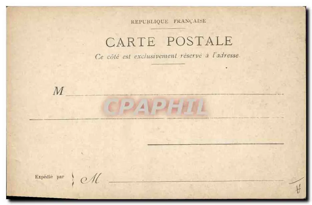Paris, Le Font du Carrousel — Illustration von Cloupe, Holzschnitt — Verlag nicht sichtbar - Rückseite