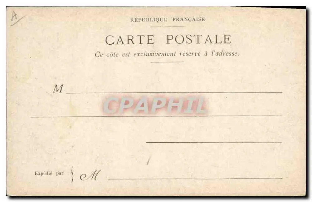 Boulevard Montmartre — nächtliche Szene mit Folies Bergère und Café des Variétés — Kupferstich von Georges Klein - Rückseite