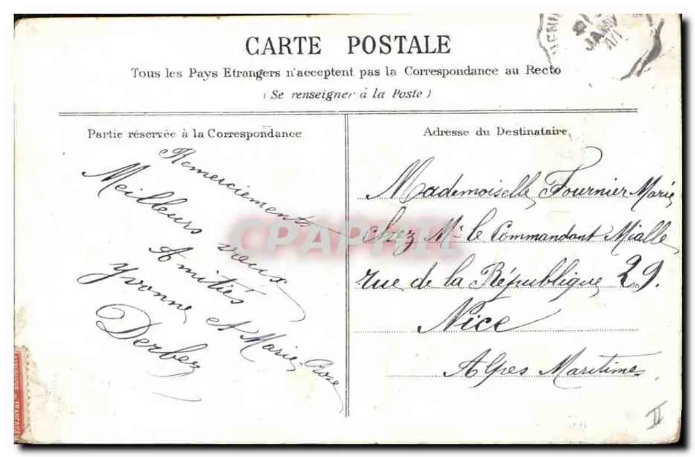 Flores de perce-neige — Bonne et Heureuse Fé — editor Perce-Neige - Verso