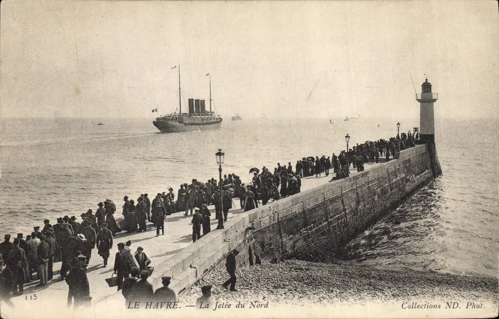 Le Havre — Die Nordmole — Collections ND. Fotografie - Vorderseite