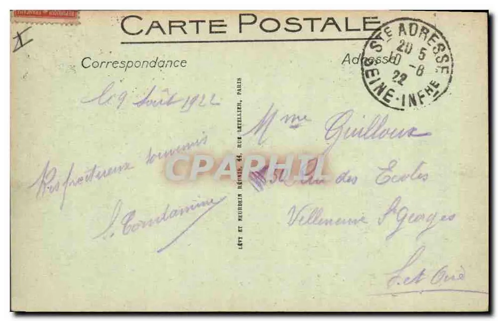 Le Havre — Die Neue Mole bei Ebbe — n°103 - Rückseite