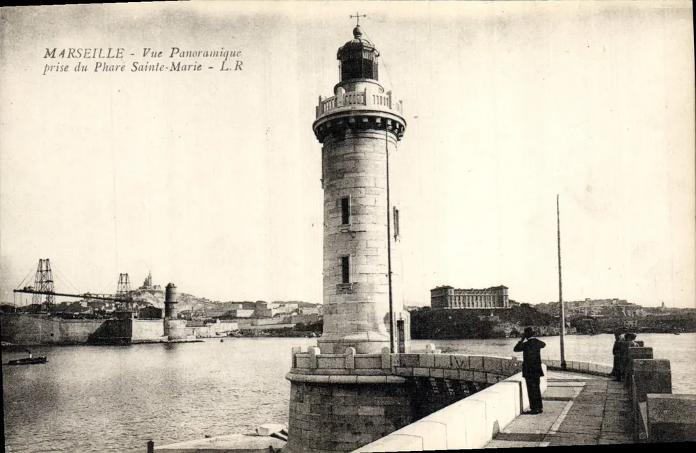 Marseille — Panoramablick vom Leuchtturm Sainte-Marie — L.R - Vorderseite