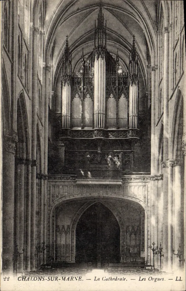 Châlons-sur-Marne — Die Kathedrale — Die Orgeln — LL - Vorderseite