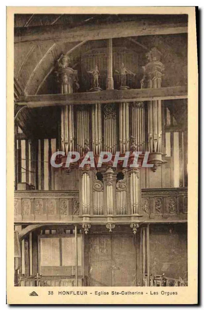 Honfleur - Kirche Sainte-Catherine - Die Orgeln - Vorderseite