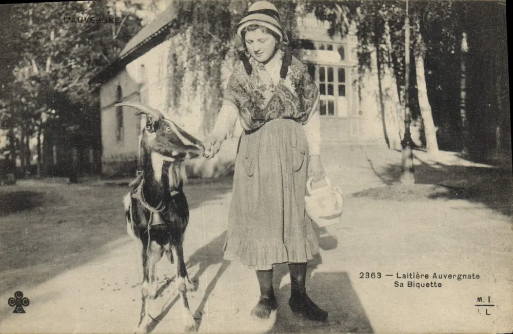 Laitière Auvergnate — Sa Biquette — M. I. L. n°2363 - Frente