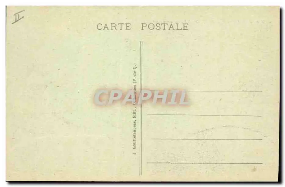 Junge Auvergne-Gouvernante — g.D'o. - 1203 — Verlag J. Gouttefanges, P.-de-Î. - Rückseite