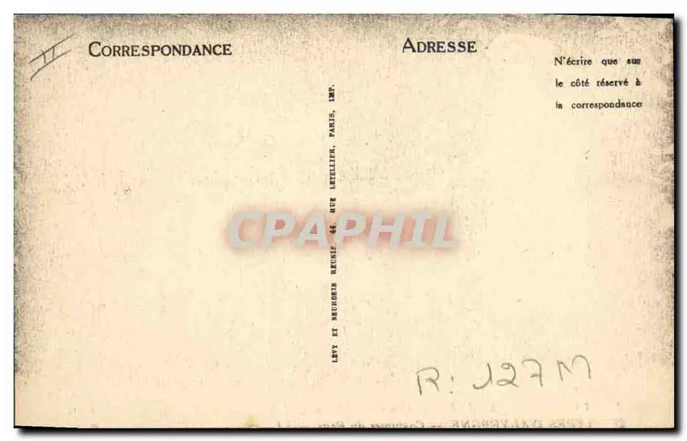 Typen der Auvergne — Trachten des Landes — LL — n°27 - Rückseite