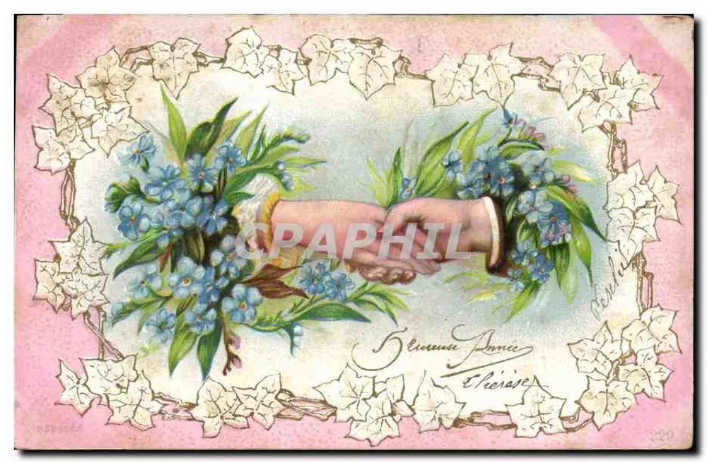 Mão apertada entre dois buquês de muguet — Editor: Chierase, n° 229 - Frente