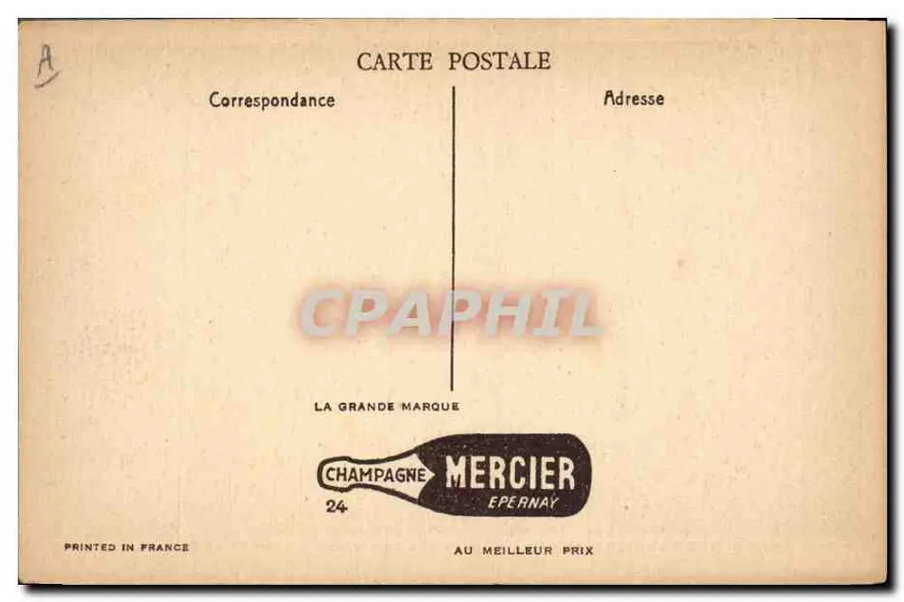 Champagne Mercier, Epernay — Flaschenreinigung — Verlag Mercier - Rückseite
