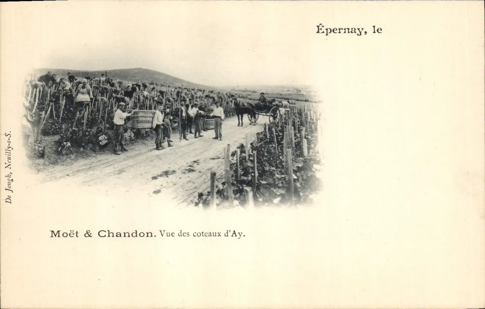 Vue des coteaux d'Ay — Épernay, le — De Jougnh, Neuilly-s.-S. - Vorderseite