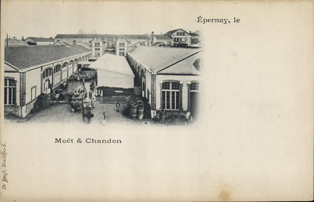 Épernay — A Fábrica Moët & Chandon — De Jough, Nauilly-s-S. - Frente