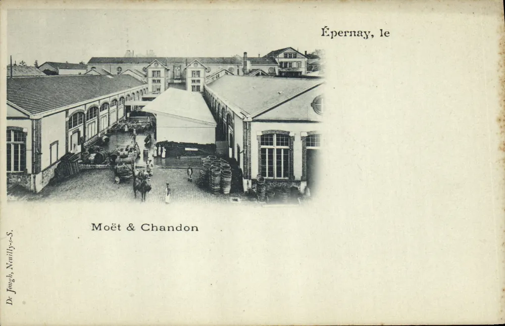 Épernay, a — Fábrica Moët & Chandon — De Jongh, Neuilly-s.-S. - Frente