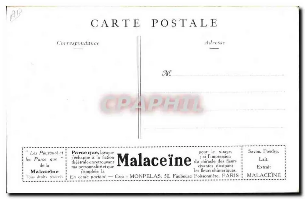 Sterne Vorschläge — Warum empfehlen Sie es? — Malaceïne, Paris - Rückseite
