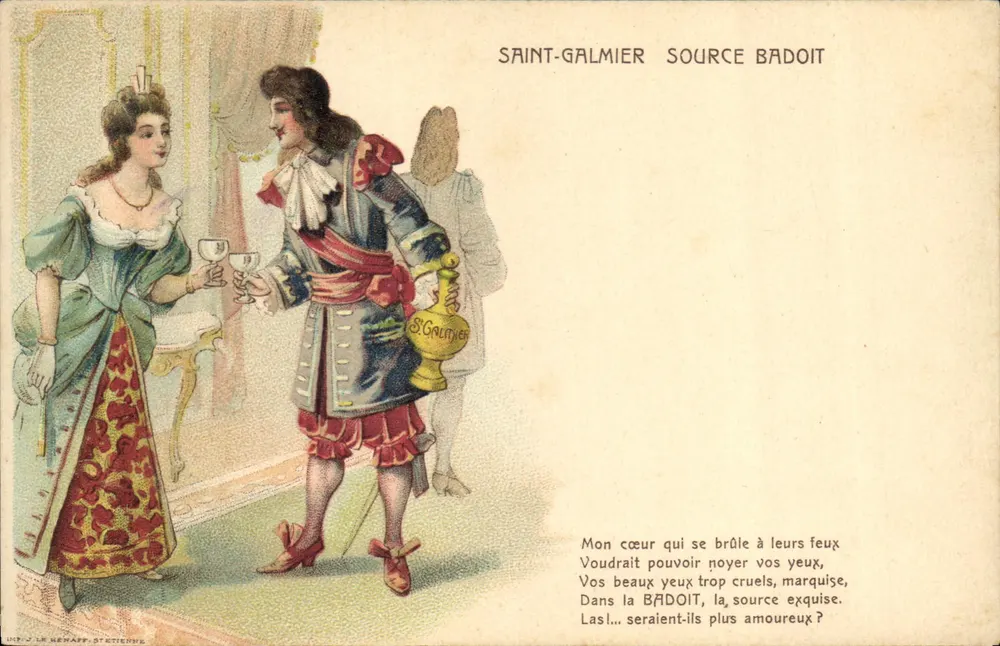 Saint-Galmier - Fonte Badoit — J. Le Behaff, Stettienne - Frente