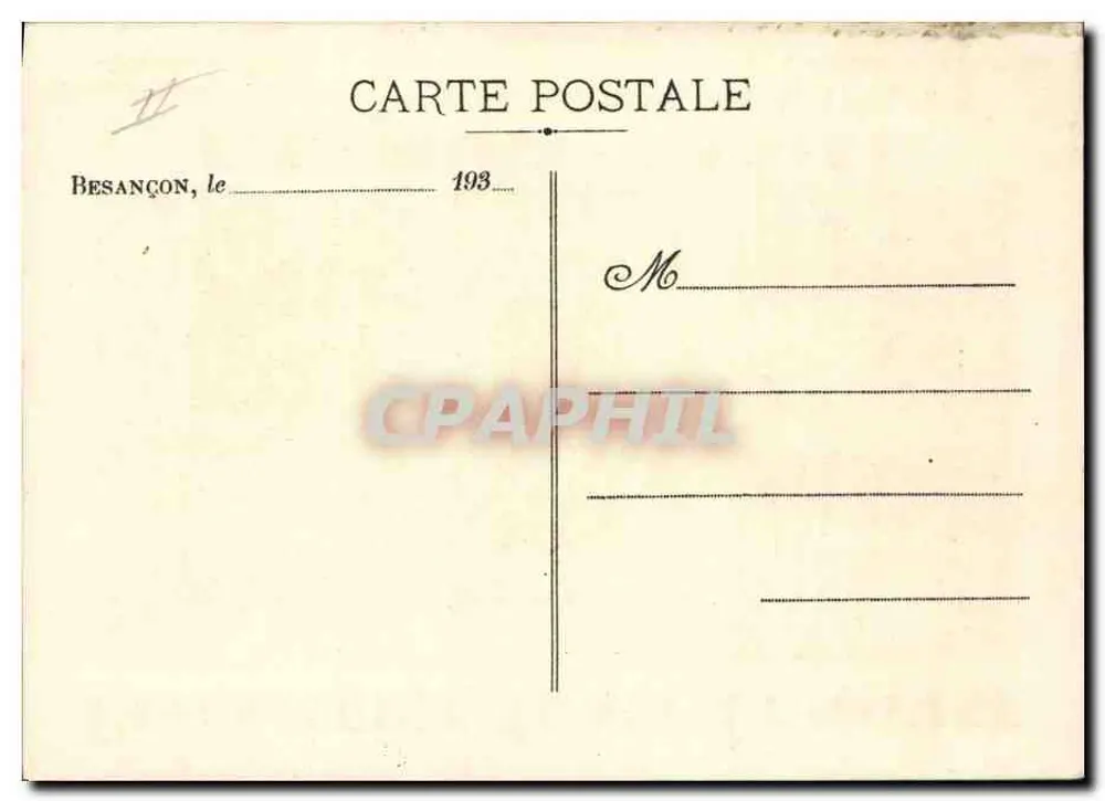 Biscuitfabrik Franc-Comtoise — Spezialitäten wie Bricelets und Waffeln — F. Buhler-Panier, Besançon - Rückseite