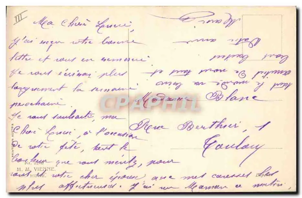 Zwei junge Frauen — Rosen — Verlag M. M. Vienne, n° 2240 - Rückseite