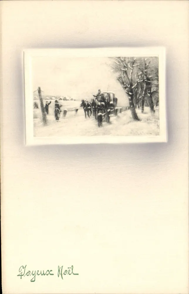 Winterlandschaft — Weihnachten — V K., Wien 5115 - Vorderseite