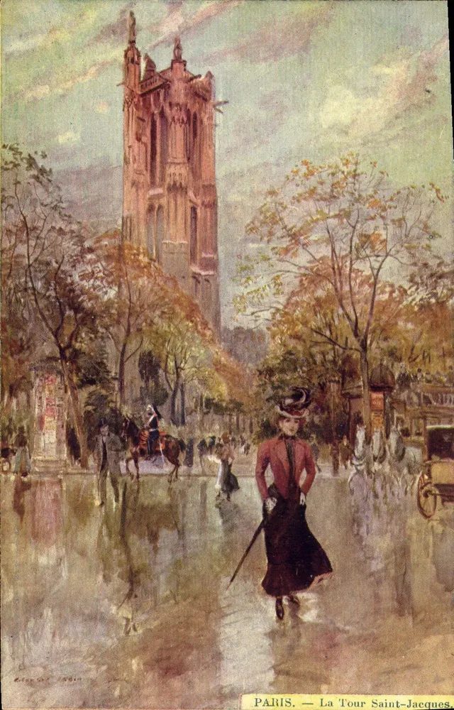 Parijs — De Torre van Sint Jacobus — Uitgever G. G. DUBOIS - Voorkant