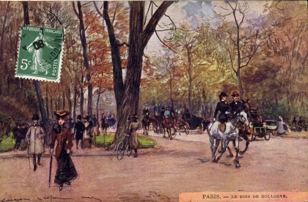 Paris — Der Bois de Boulogne — Verleger Georges Ratin - Vorderseite