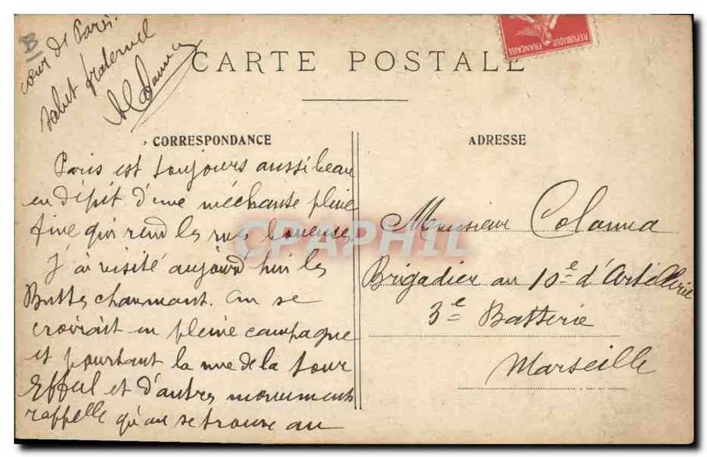 Paris — Le Moulin-Rouge, abends — Verleger: L. L. Monton - Rückseite