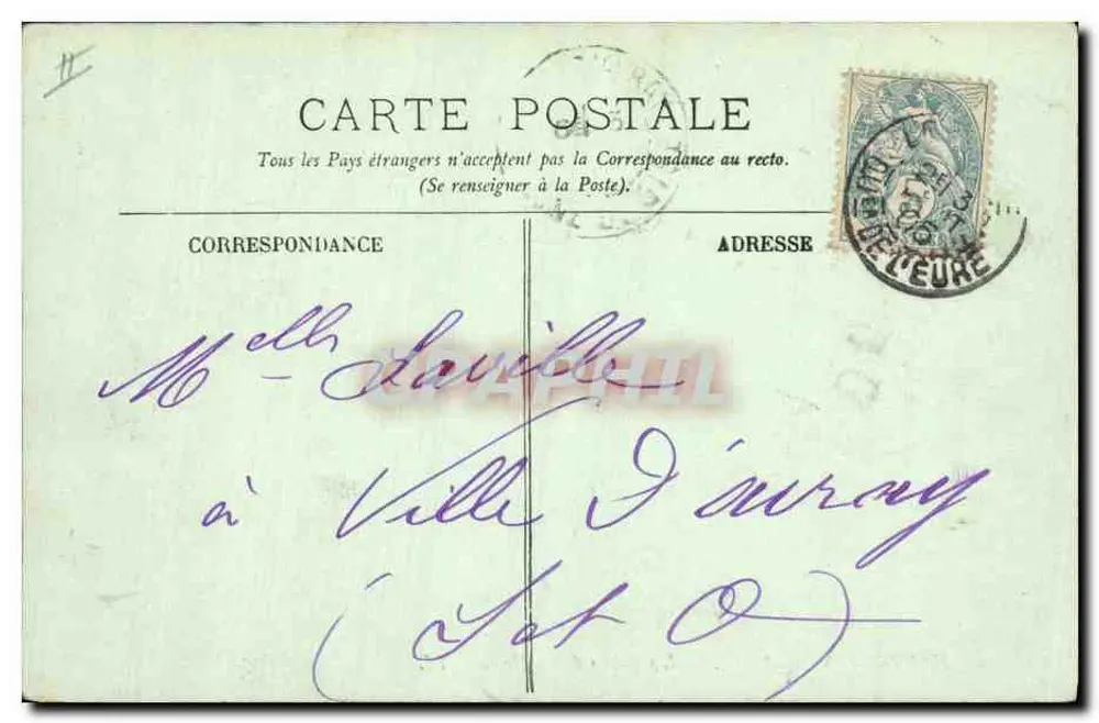 Le Havre — Sainte-Adresse — Die Leuchttürme von La Hève — LL. — N° 63 - Rückseite