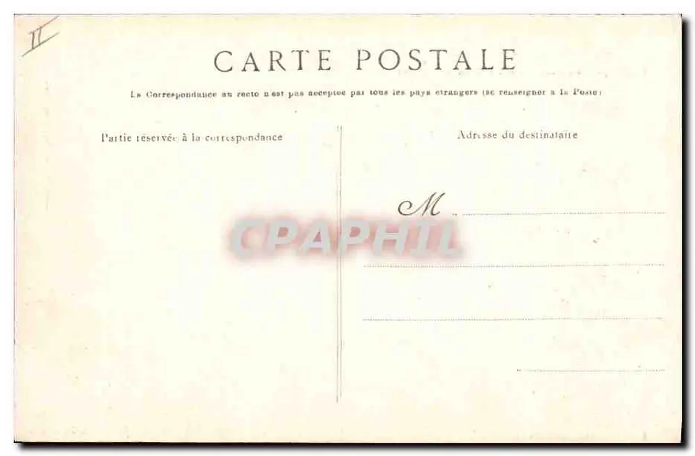 Pointe Saint-Mathieu — Die Abtei, der Leuchtturm und der neue Schiffszeichen — Sammlung Vilard, Quimper - Rückseite