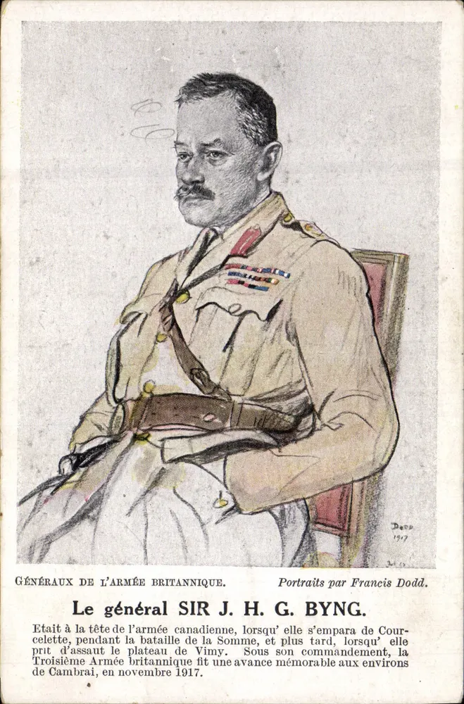General SIR J. H. G. BYNG — Generäle der britischen Armee — Porträts von Francis Dodd — 1917 - Vorderseite