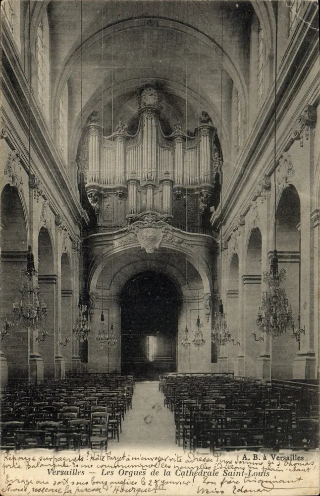 Versailles — Ansicht des Organs der Kathedrale Saint-Louis — Edition Edouard - Vorderseite