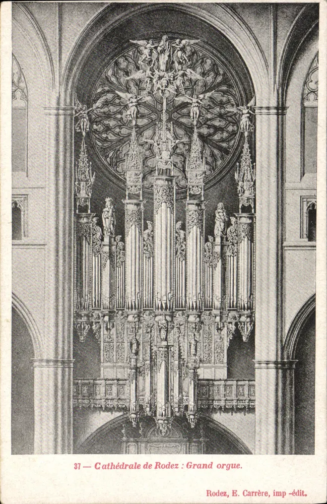 Kathedrale von Rodez — Großer Orgel — E. Carrère, Verleger - Vorderseite