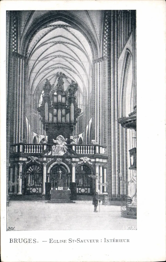 Brügge — Kirche St-Sauveur : Innenraum — Alt - Vorderseite