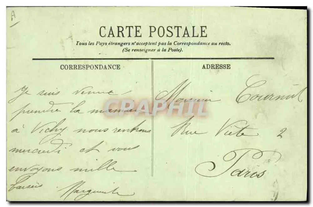 Auberge - Costume et Coiffe du Pays — LL. - Verso