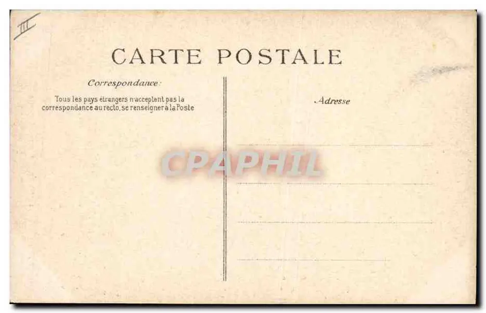 A Auvergne pitoresca — Duas camponesas — Editor V.D.C. n° 99 - Verso