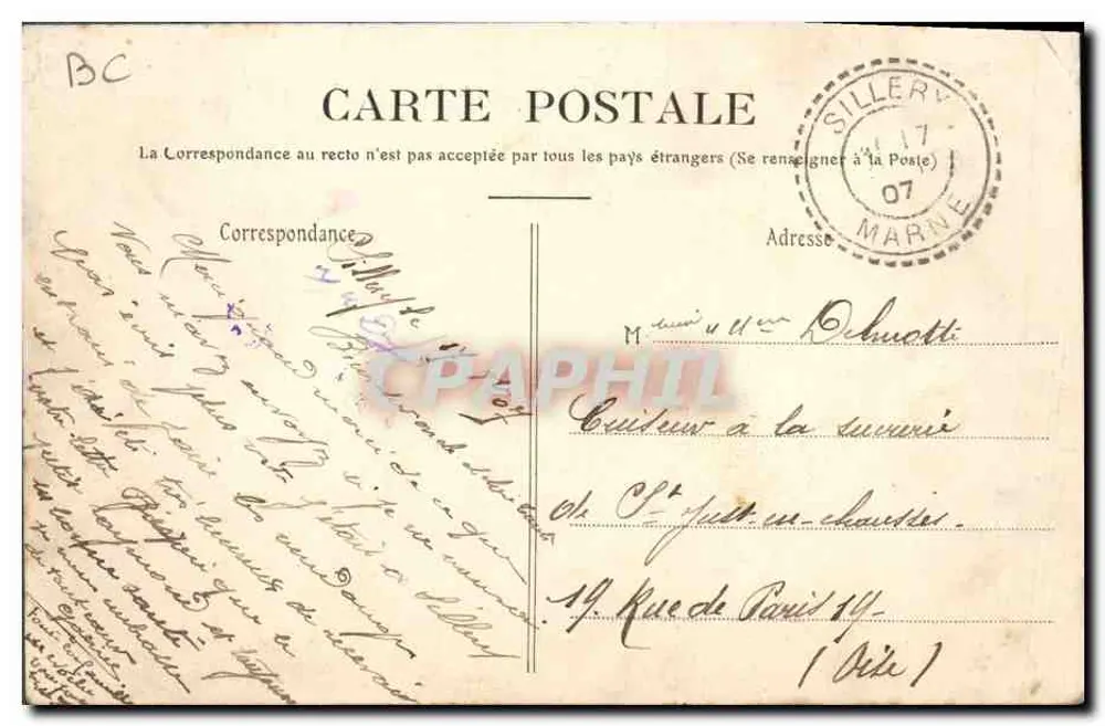 Em Champagne — As Colheitas — A Colheita - Verso