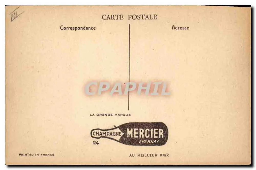 Champagne Mercier — Allgemeiner Blick auf die Einrichtungen in Épernay — Verlag Mercier - Rückseite