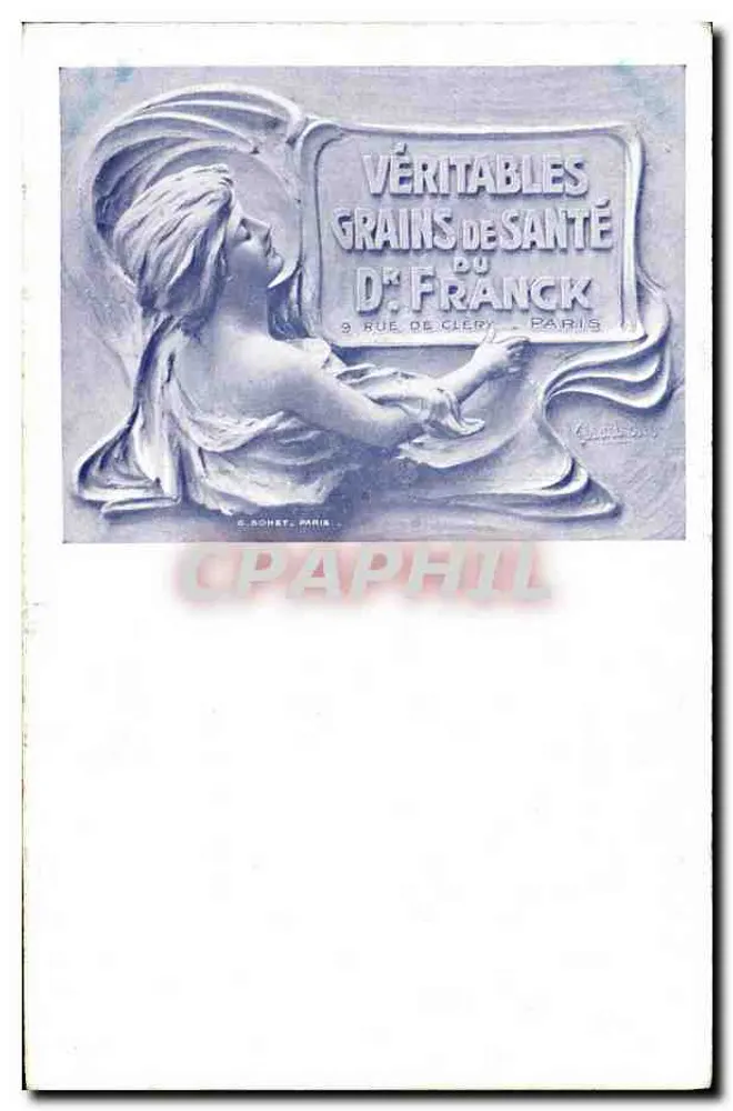 Echte Gesundheitskörner des Dr. Franck — Werbung — C. Bonet, Paris - Vorderseite
