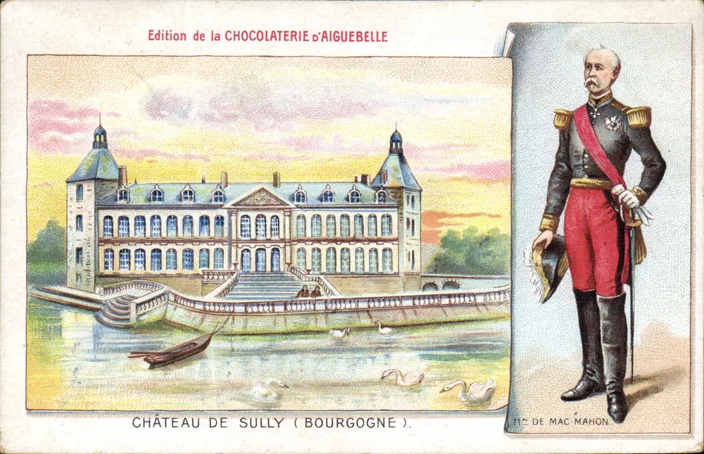 Schloss Sully (Burgund) — H. de Mac Mahon — Edition der Schokoladenfabrik Aiguebelle - Vorderseite
