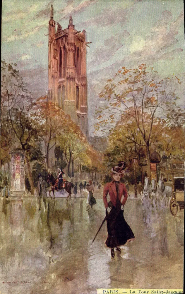 PARIS — La Tour Saint-Jacques — Éditeur G. Tézier, n° 104 - Frente