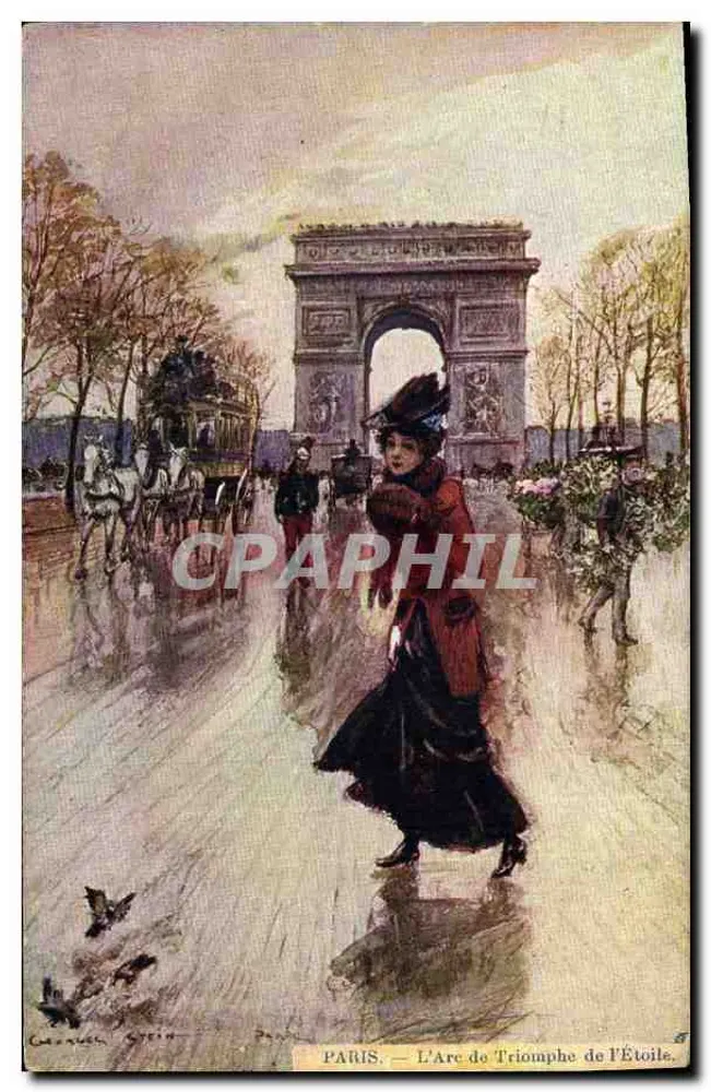 Paris — O Arco do Triunfo da Estrela — Carnet, Paris - Frente