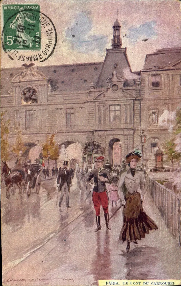 Paris. Le Font du Carrousel — George Stein — Paris - Recto