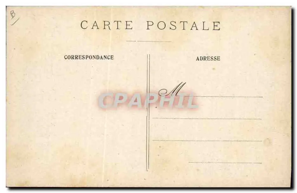 Paris — O Ponte Alexandre III — desenho de Lefebvre - Verso