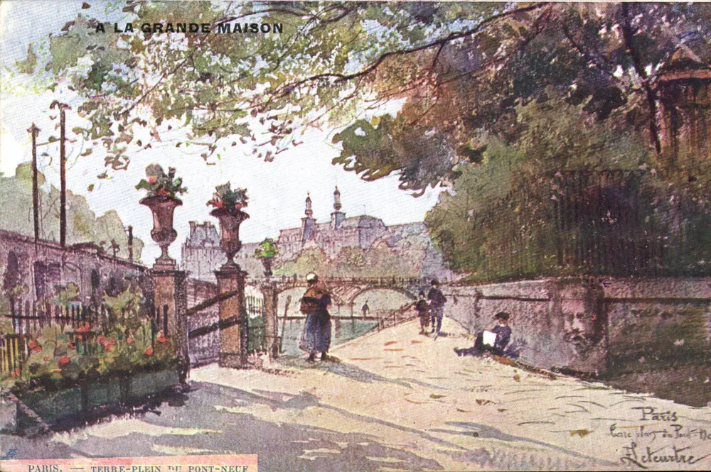Paris — Fußgängerzone des Pont-Neuf — Héleoustre - Vorderseite