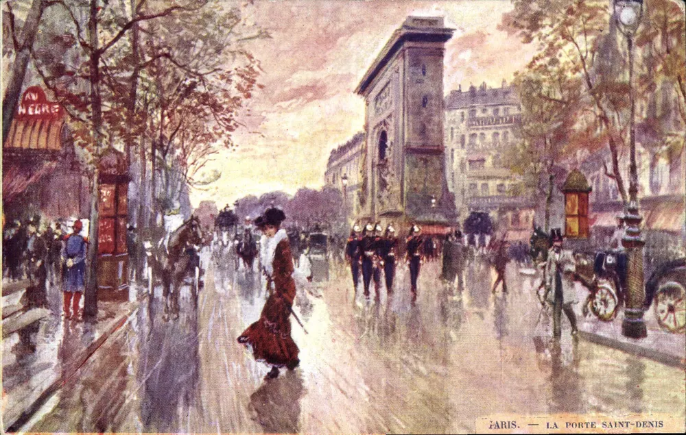 Parigi — La Porte Saint-Denis — editore non identificato, numero di serie non visibile - Recto