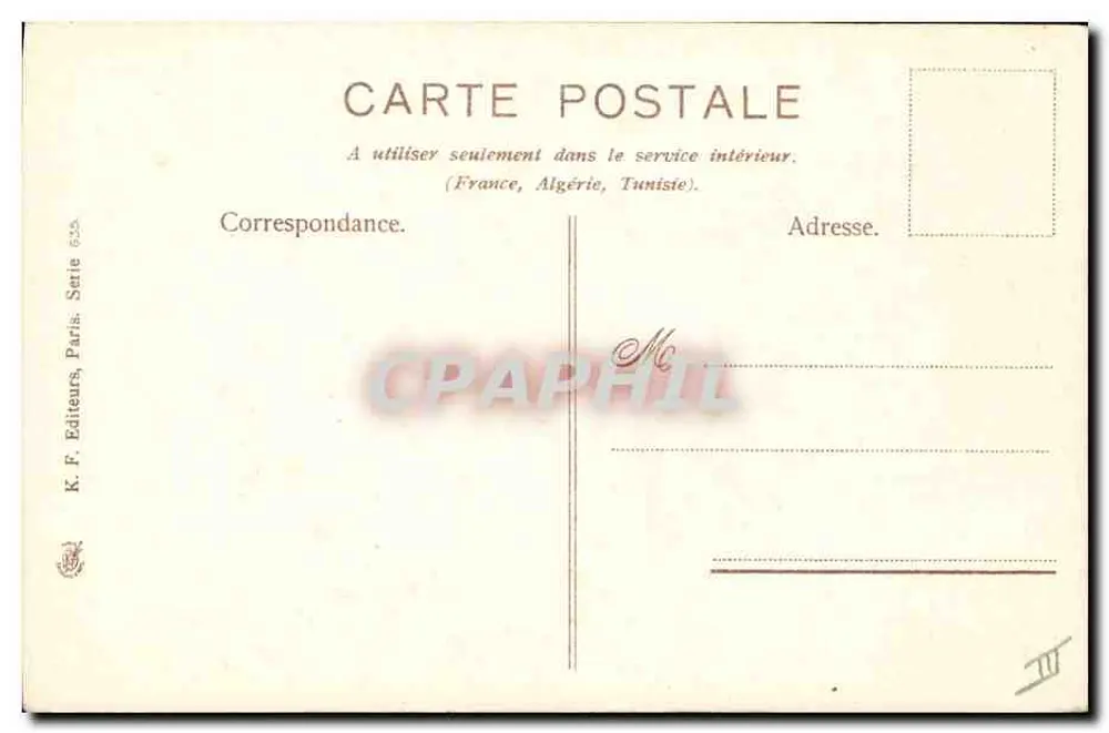 Muguets et Lilas — Gedichte von Léon Luccharon und Mme Déleschoux — K. F. Éditeurs, Paris, Serie 635 - Rückseite