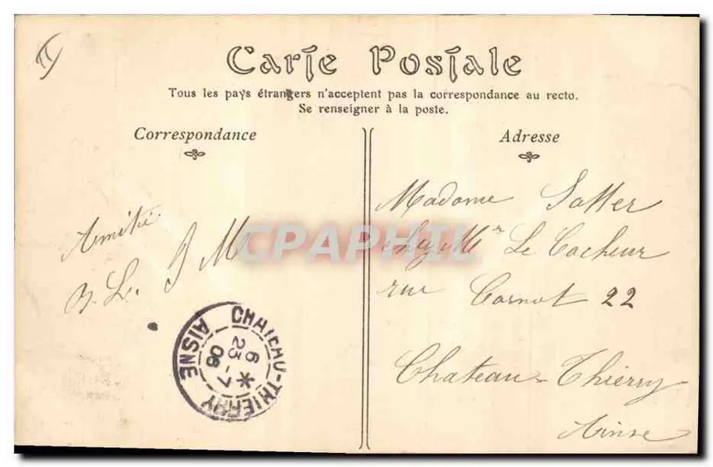Le Tréport — A Jétée — Editora não identificada, n° de série 142 - Verso