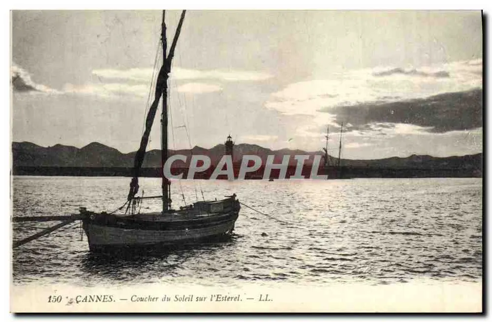CANNES — Pôr do Sol sobre o Ésterel — L.L. n°150 - Frente