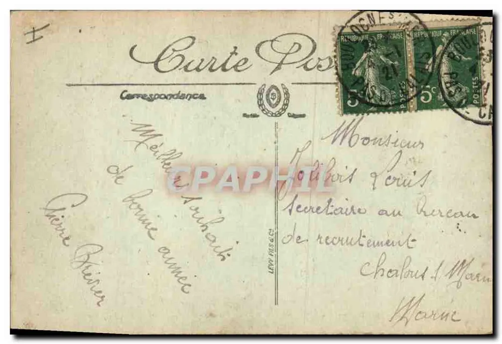 Boulogne-sur-Mer — Ansicht der Ausfahrt der Fischerboote — LL. — N°848 - Rückseite